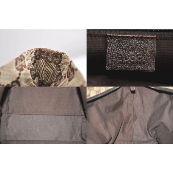 Authentic Gucci GG Monogram Supreme Sherry Web Satchel Tote Bag with COA - Picture 9 of 17